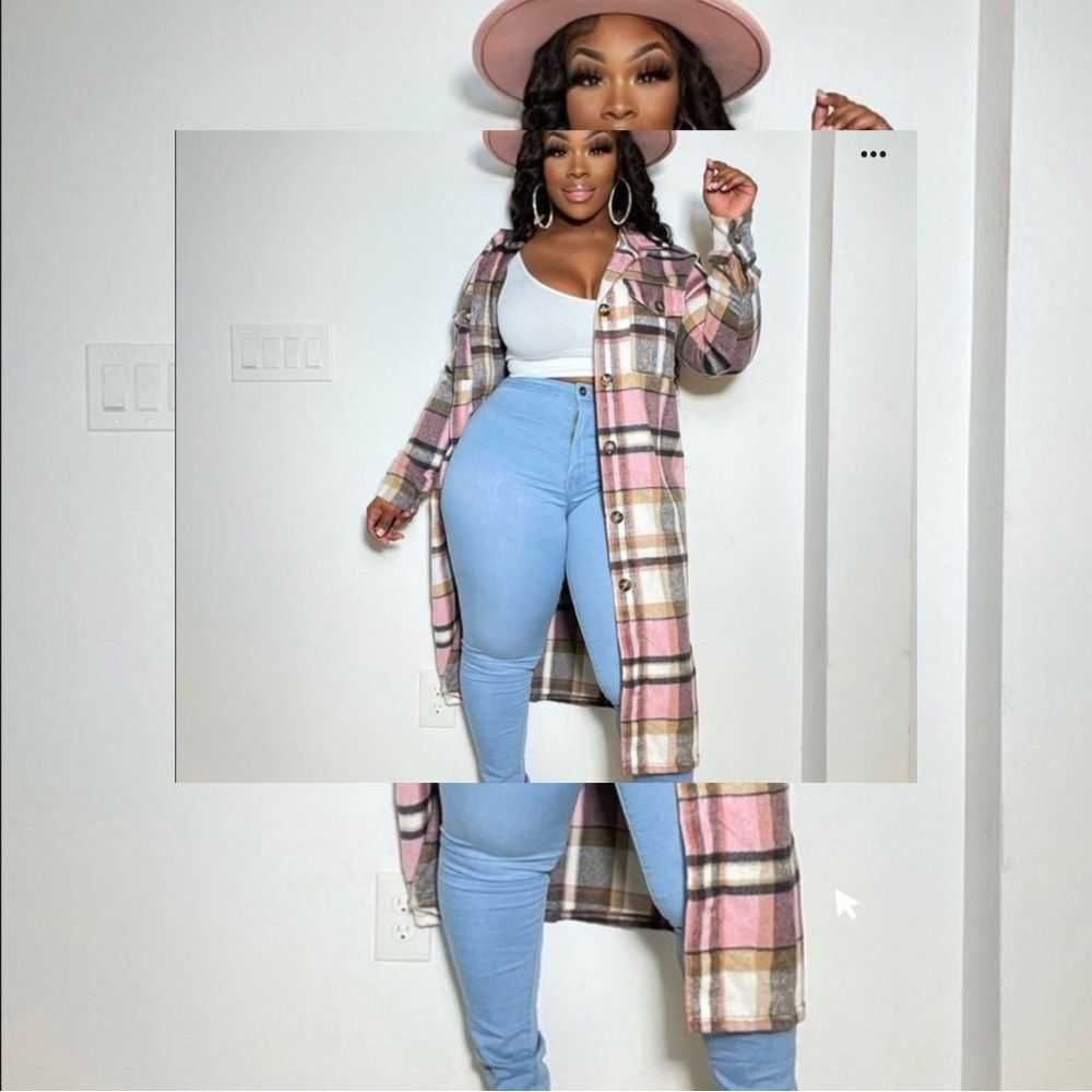 Chic and Cozy Plaid Duster Coat